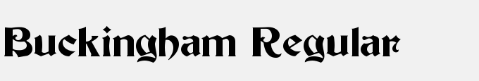 Buckingham Regular