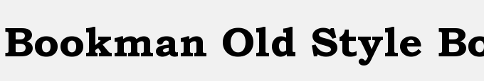 Bookman Old Style Bold