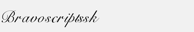 Bravo Script SSK