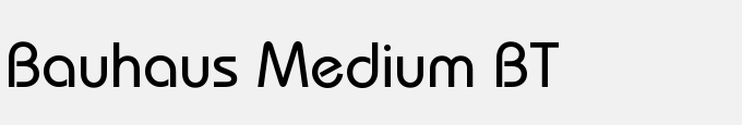 Bauhaus Medium BT