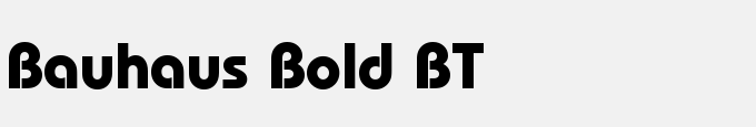 Bauhaus Bold BT