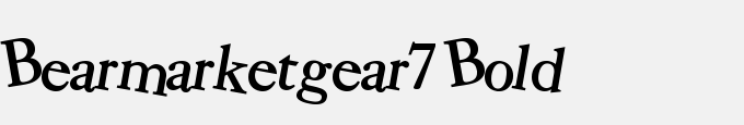 Bear Market Gear7 Bold