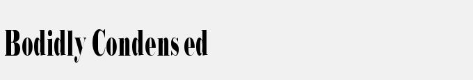 Bodidly Condensed