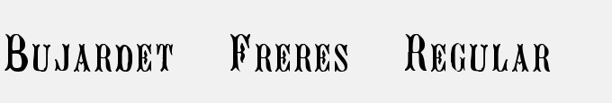 Bujardet Freres Regular