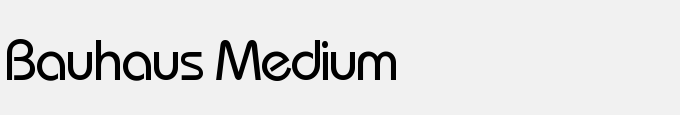 Bauhaus Medium