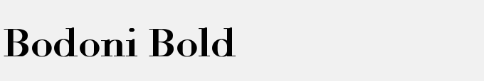 Bodoni Bold