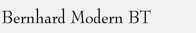 Bernhard Modern BT