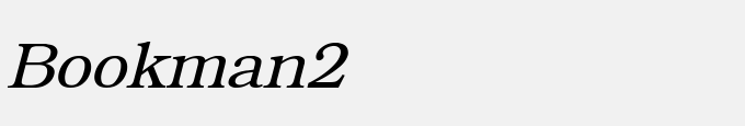 Bookman Italic