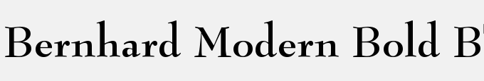 Bernhard Modern Bold BT