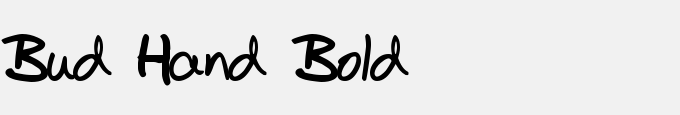 Bud Hand Bold