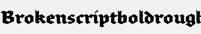 Brokenscript Bold Rough