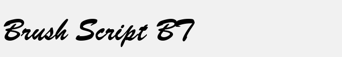 Brush Script BT