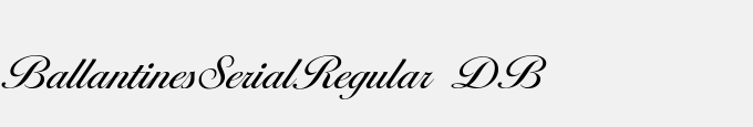 Ballantines-Serial-Regular DB