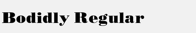 Bodidly Regular