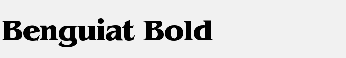 Benguiat Bold