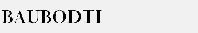 Bauer Bodoni Titling BT