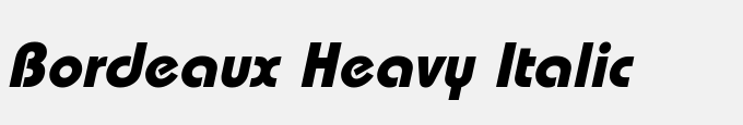 Bordeaux Heavy Italic