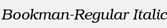 Bookman-Regular Italic