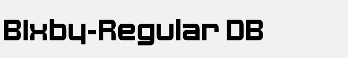 Bixby-Regular DB