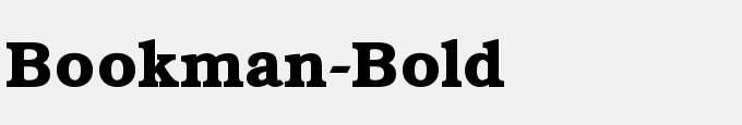 Bookman-Bold