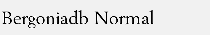 Bergonia DB Normal