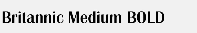 Britannic Medium BOLD