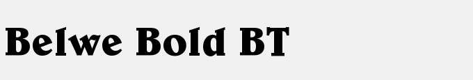 Belwe Bold BT