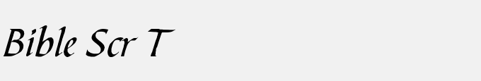 Bible Scr T