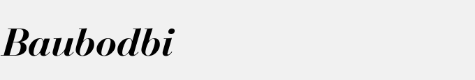 Bauer Bodoni Bold Italic BT
