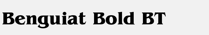 Benguiat Bold BT