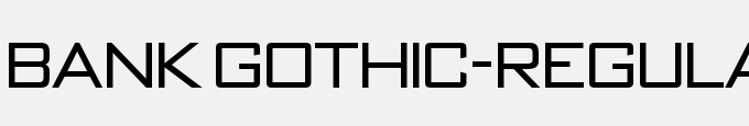 Bank Gothic-Regular DB