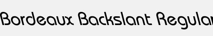Bordeaux Backslant Regular