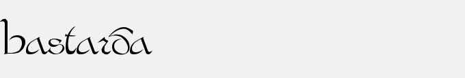 Bastarda Regular