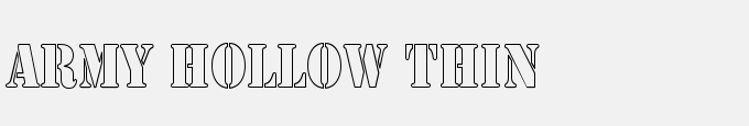 Army Hollow Thin
