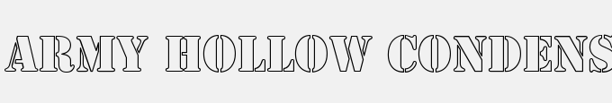 Army Hollow Condensed