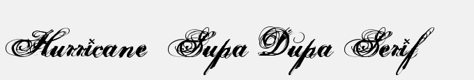 Hurricane Supa Dupa Serif