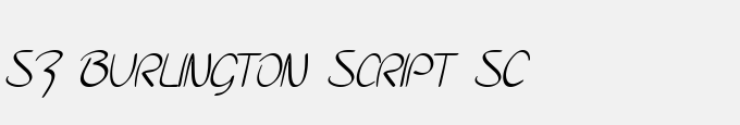 SF Burlington Script SC