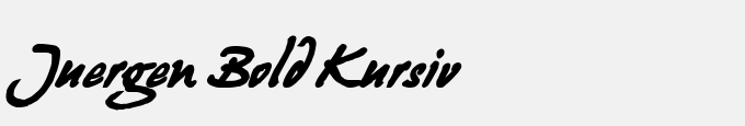 Juergen Bold Kursiv