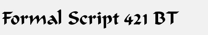 Formal Script 421 BT