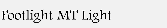 Footlight MT Light