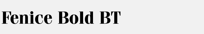 Fenice Bold BT