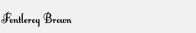 Fontleroy Brown