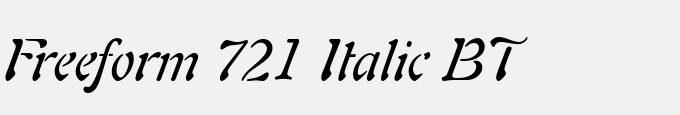 Freeform 721 Italic BT