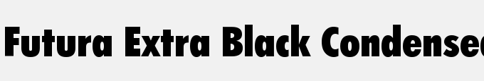 Futura Extra Black Condensed BT