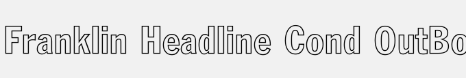 Franklin Headline Cond Out-Bold DB