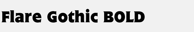 Flare Gothic BOLD