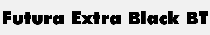 Futura Extra Black BT