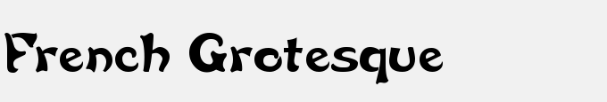 French Grotesque