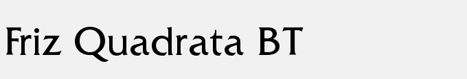 Friz Quadrata BT