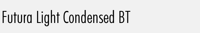 Futura Light Condensed BT